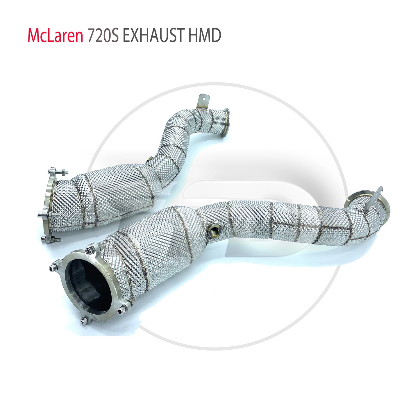 Stainless Steel Exhaust System High Flow Performance Downpipe For McLaren 720S Auto Modification