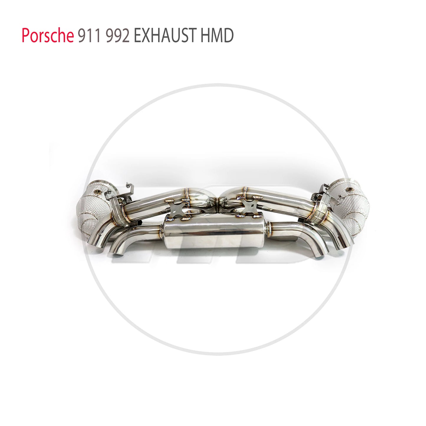 Stainless Steel Exhaust System Performance Catback And High Flow Downpipe For Porsche 911 992 Carrera S X-pipe Muffler