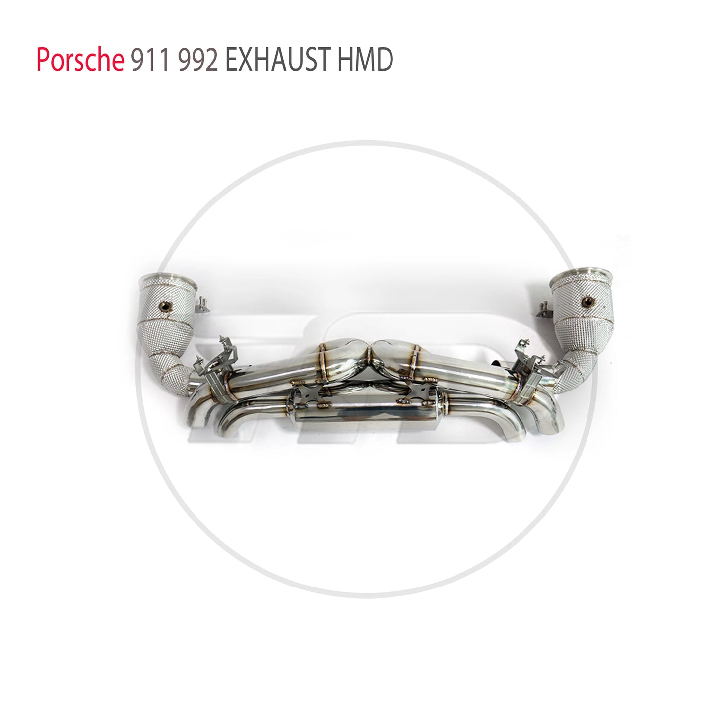 Stainless Steel Exhaust System Performance Catback And High Flow Downpipe For Porsche 911 992 Carrera S X-pipe Muffler