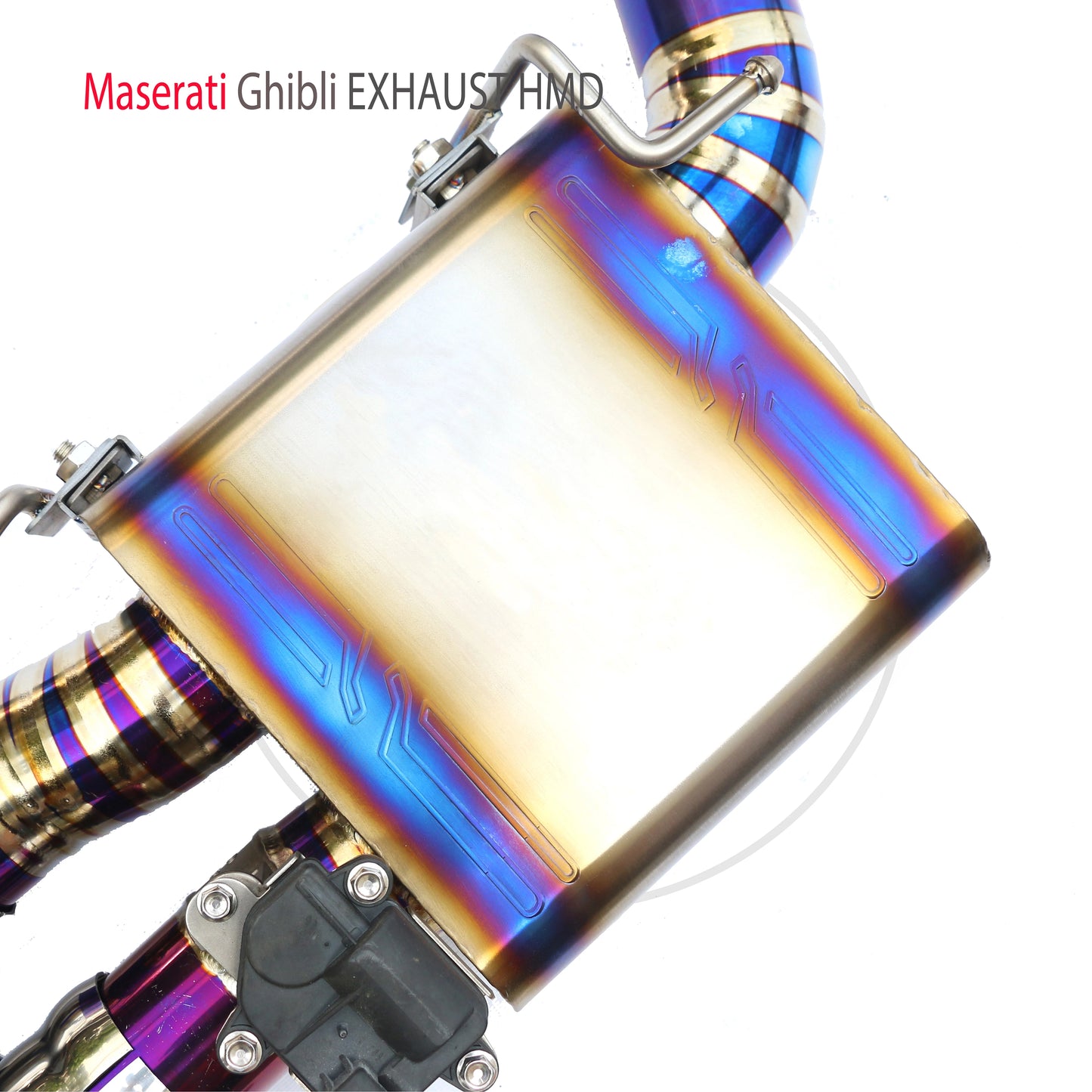 Titanium Alloy Exhaust System is Suitable For Maserati Ghibli Auto Modification Electronic Valve Catback Pipe