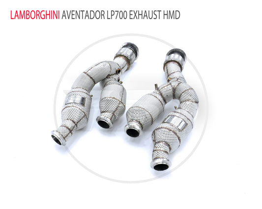 For Lamborghini Aventador LP700-4 LP740-4 Performance Catalytic Exhaust Downpipe