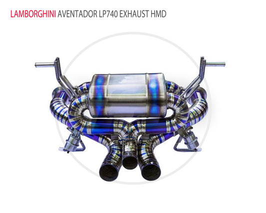 For Lamborghini Aventador LP700-4 LP740-4 Performance Titanium Catback Valve Exhaust