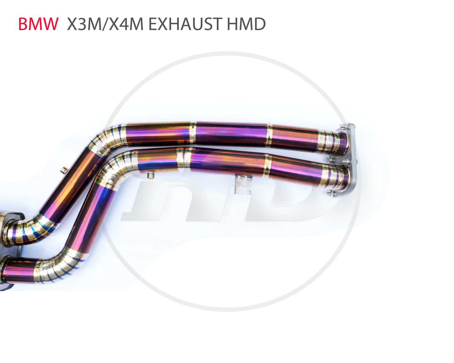 Titanium Alloy Exhaust Pipe Manifold Downpipe is Suitable for BMW X3M X4M F97 F98 G07 Auto Modification Electronic Valve