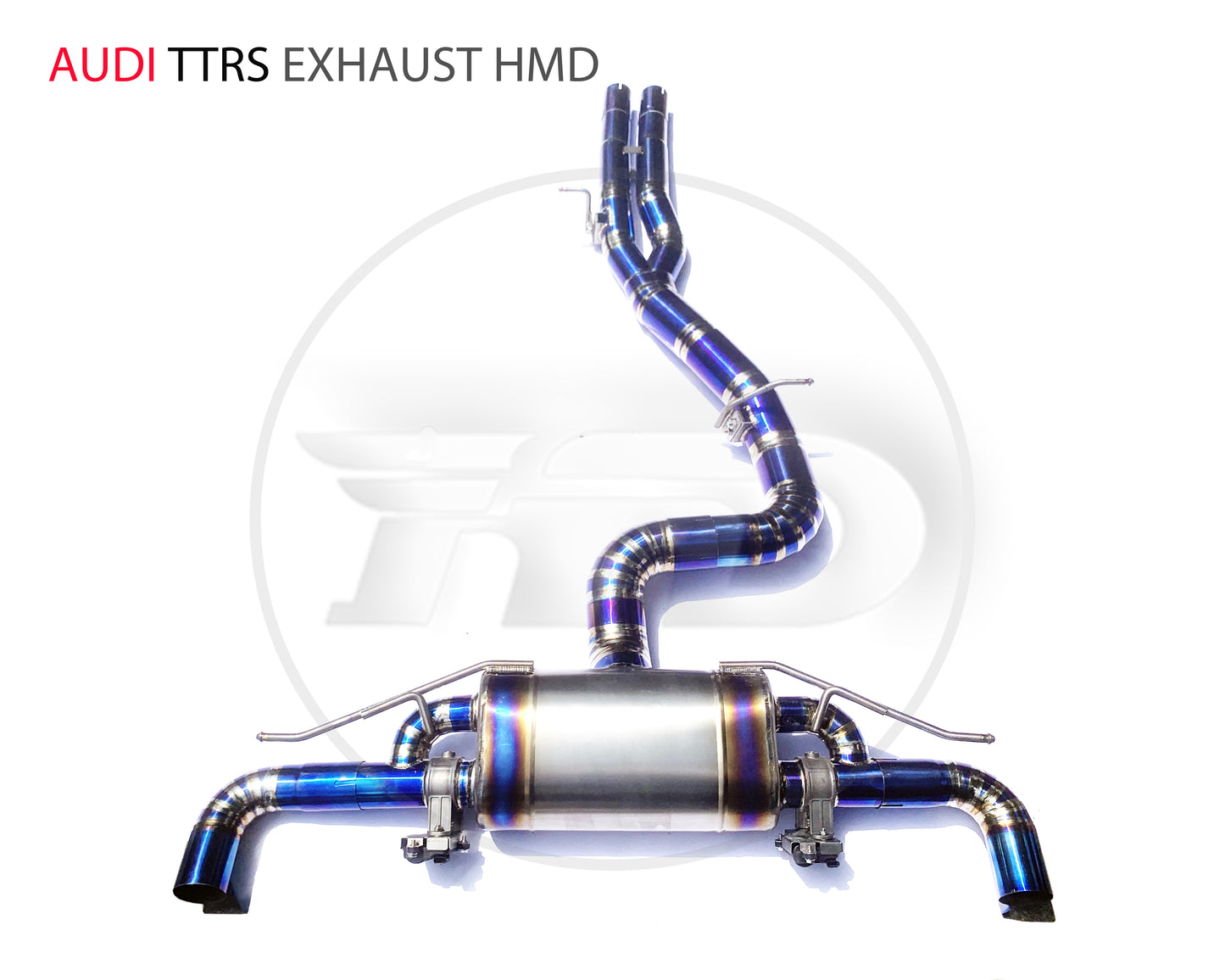 Titanium Alloy Exhaust Pipe Manifold Downpipe is Suitable for Audi TTRS Auto Modification Electronic Valve