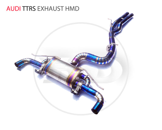 Titanium Alloy Exhaust Pipe Manifold Downpipe is Suitable for Audi TTRS Auto Modification Electronic Valve