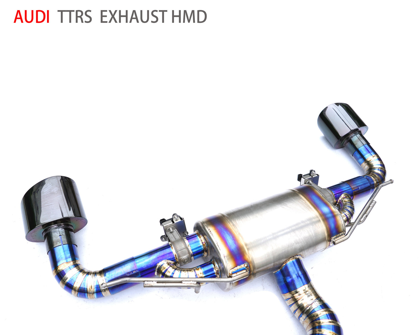 Titanium Alloy Exhaust Pipe Manifold Downpipe is Suitable for Audi TTRS Auto Modification Electronic Valve