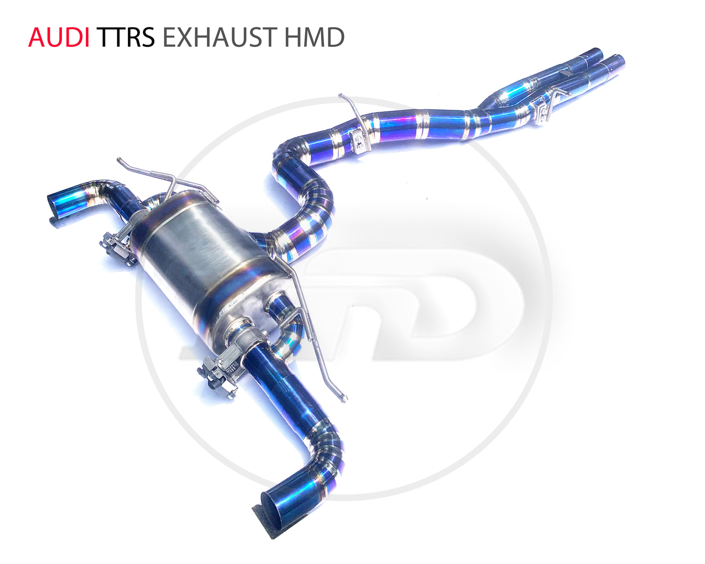 Titanium Alloy Exhaust Pipe Manifold Downpipe is Suitable for Audi TTRS Auto Modification Electronic Valve