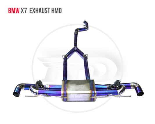 Titanium Alloy Exhaust Systems Is Suitable For BMW X5 X6 X7 G05 G06 G07 Car Modified Electronic Valve Muffler Accessories