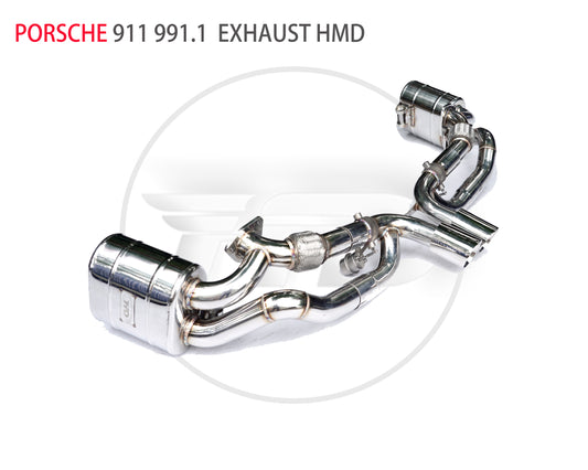 Exhaust System Manifold Downpipe Is Suitable For PORSCHE 911 991 992 997 996 Auto Modification Parts Valve Car Accessories