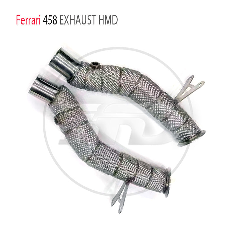 Car Accessories Downpipe Exhaust System for Ferrari 458 Auto Replacement Electronic Valve Muffler