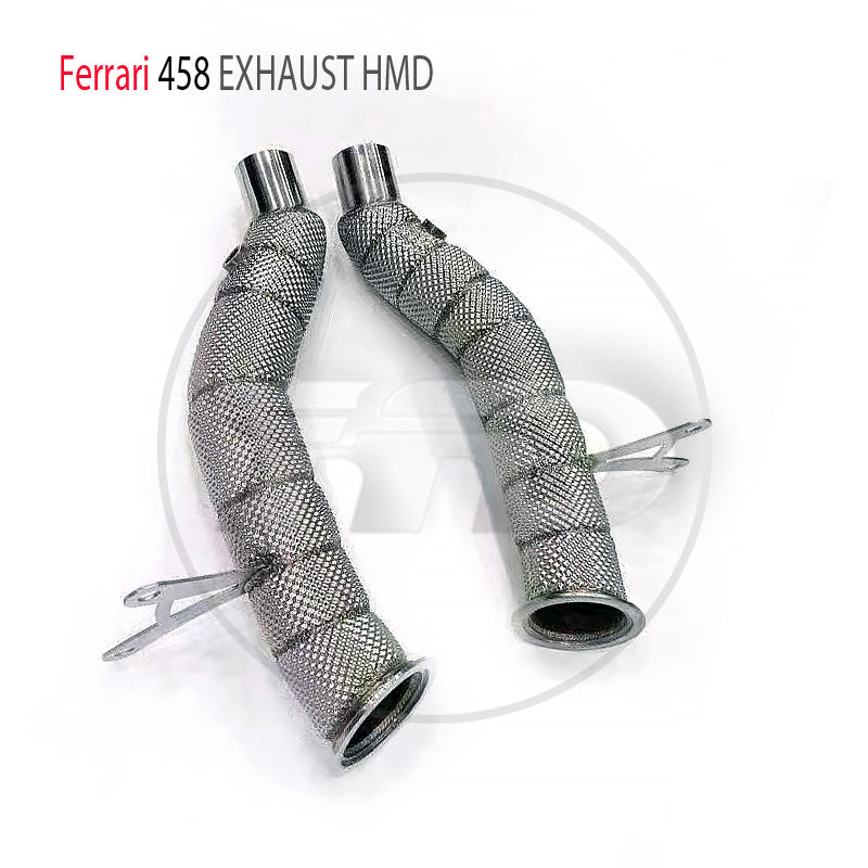 Car Accessories Downpipe Exhaust System for Ferrari 458 Auto Replacement Electronic Valve Muffler