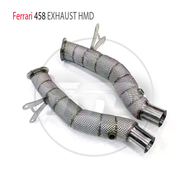 Car Accessories Downpipe Exhaust System for Ferrari 458 Auto Replacement Electronic Valve Muffler